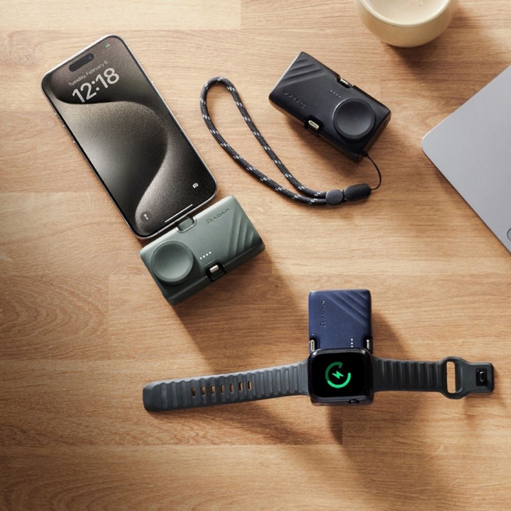 GRAVITY 3 三合一 折疊口袋行動電源 5000mAh 奶茶色