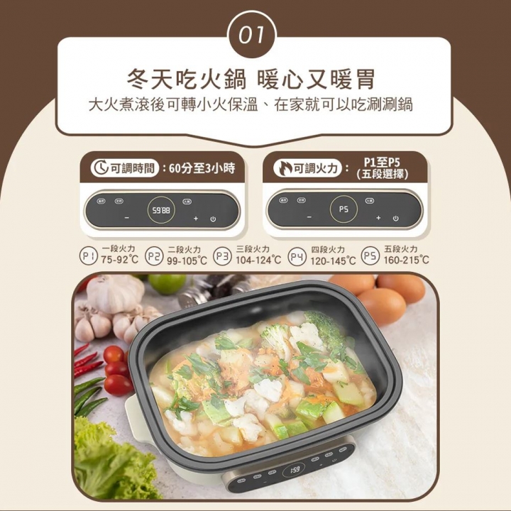DIKE 智能溫控多功能電烤盤 HKE121【廠商直寄】