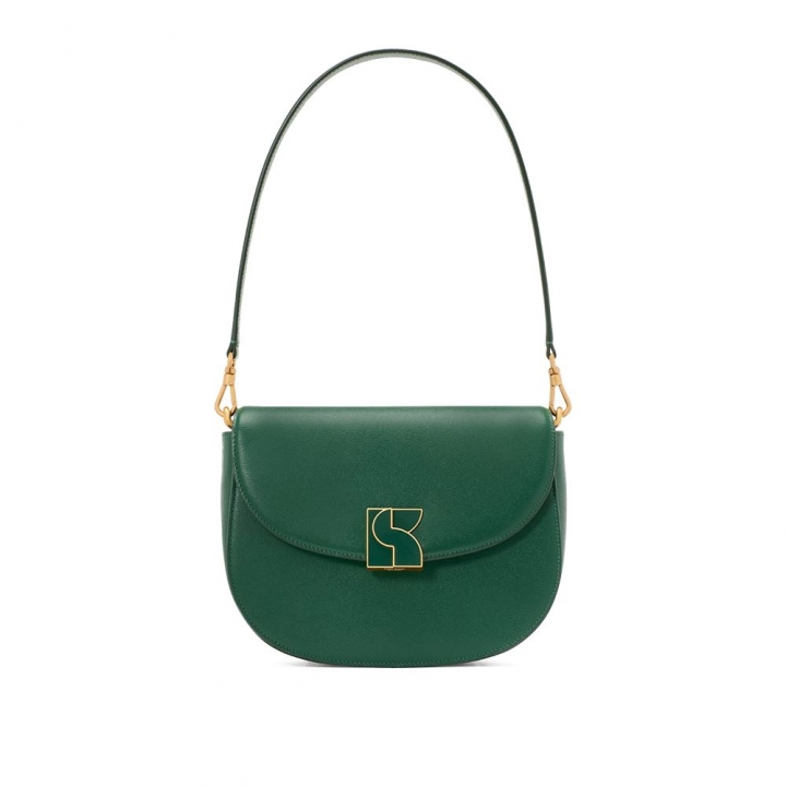 DAKOTA TEXTURED LEATHER MEDIUM SADDLE BAGDAKOTA肩背包