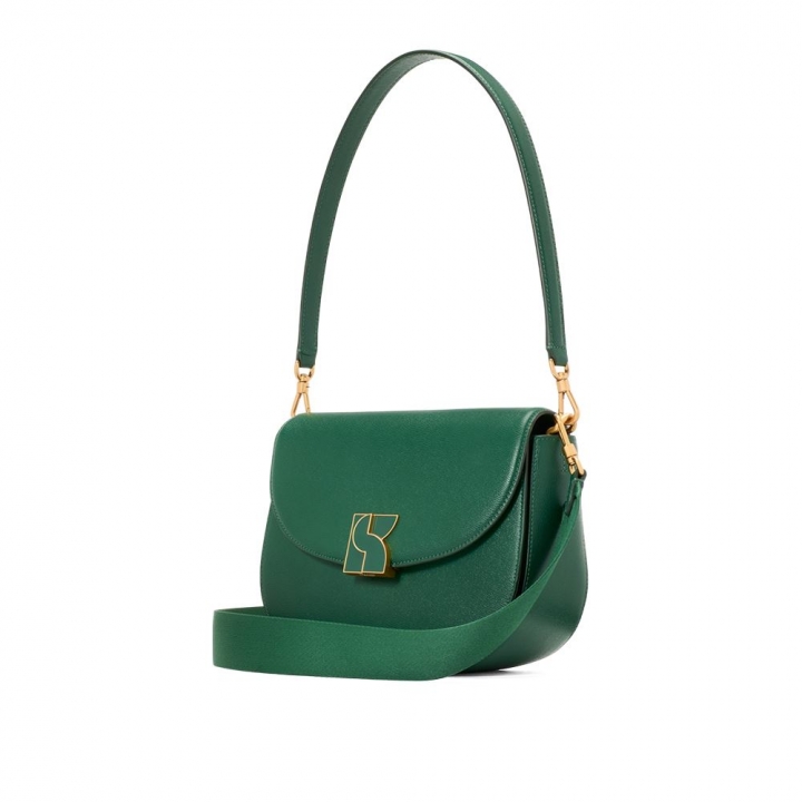 DAKOTA TEXTURED LEATHER MEDIUM SADDLE BAGDAKOTA肩背包