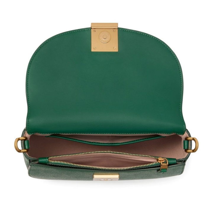 DAKOTA TEXTURED LEATHER MEDIUM SADDLE BAGDAKOTA肩背包