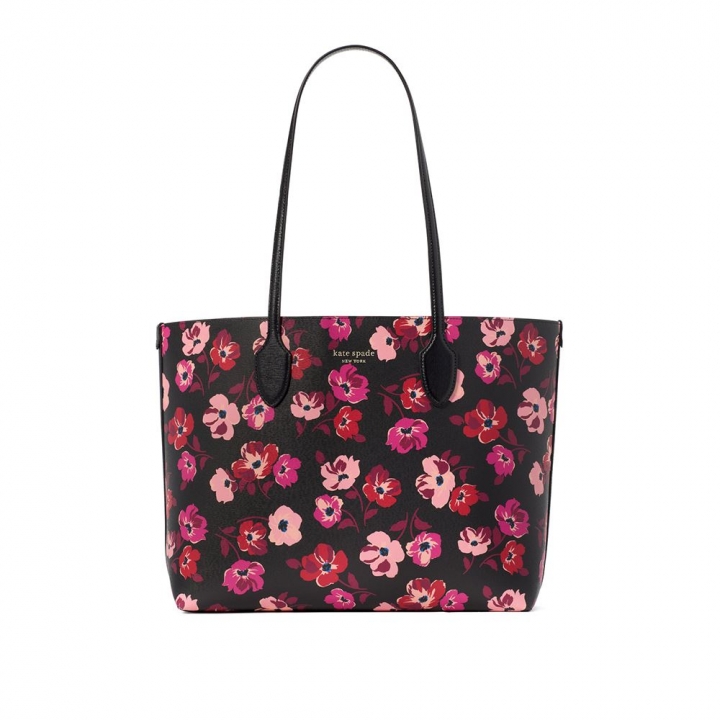 BLEECKER FALL POPPIES PRINTED PVC LARGE TOTEBLEECKER托特包