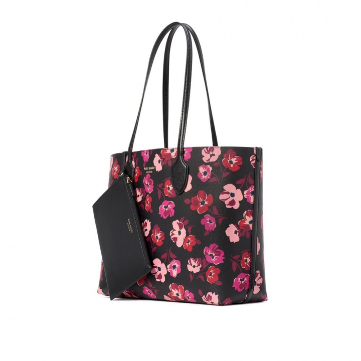BLEECKER FALL POPPIES PRINTED PVC LARGE TOTEBLEECKER托特包