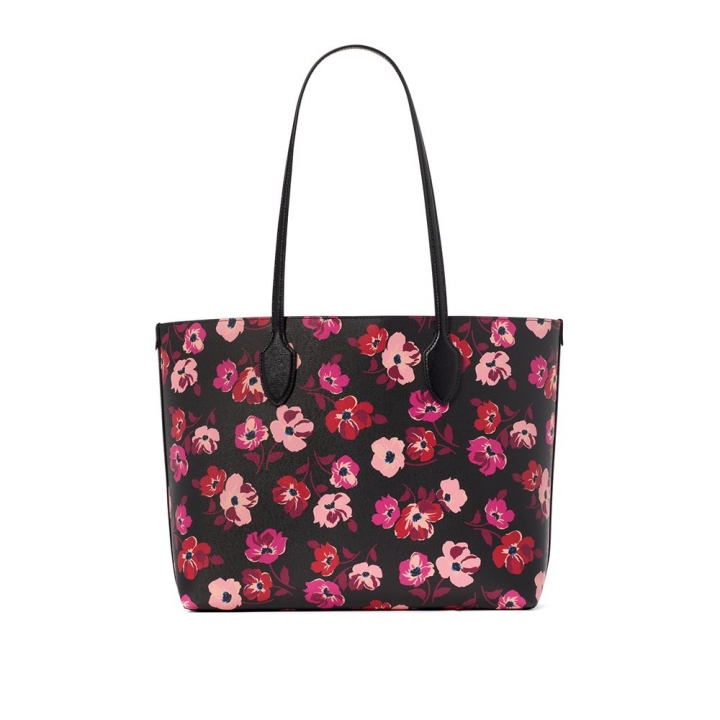 BLEECKER FALL POPPIES PRINTED PVC LARGE TOTEBLEECKER托特包