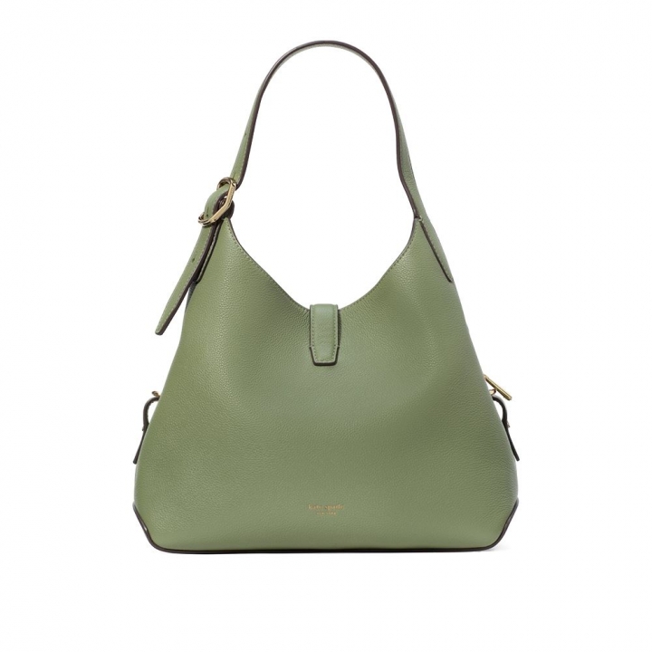 DECO PEBBLED LEATHER MEDIUM CROSSBODY TOTEDECO托特包