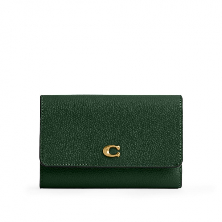 PP ESS MED FL WLT B4/HUNTER GREEN ONEESSENTIAL MD FLAP WALLET皮夾長短夾