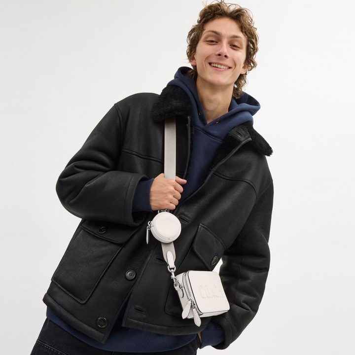 CHRT SLIM DB LOGO CHALK ONECHARTER SLIM CROSSBODY斜背包