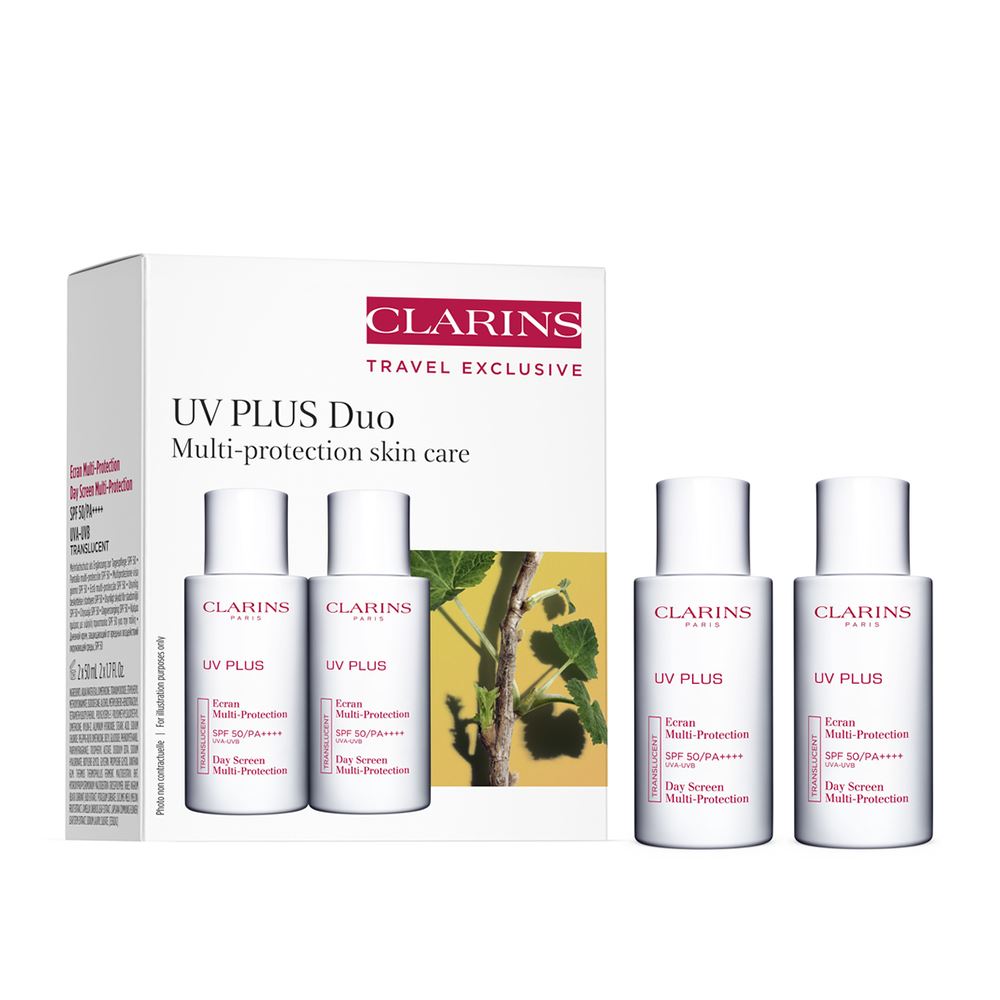 CLARINS 輕呼吸全效UV 隔離露透明色免稅套組