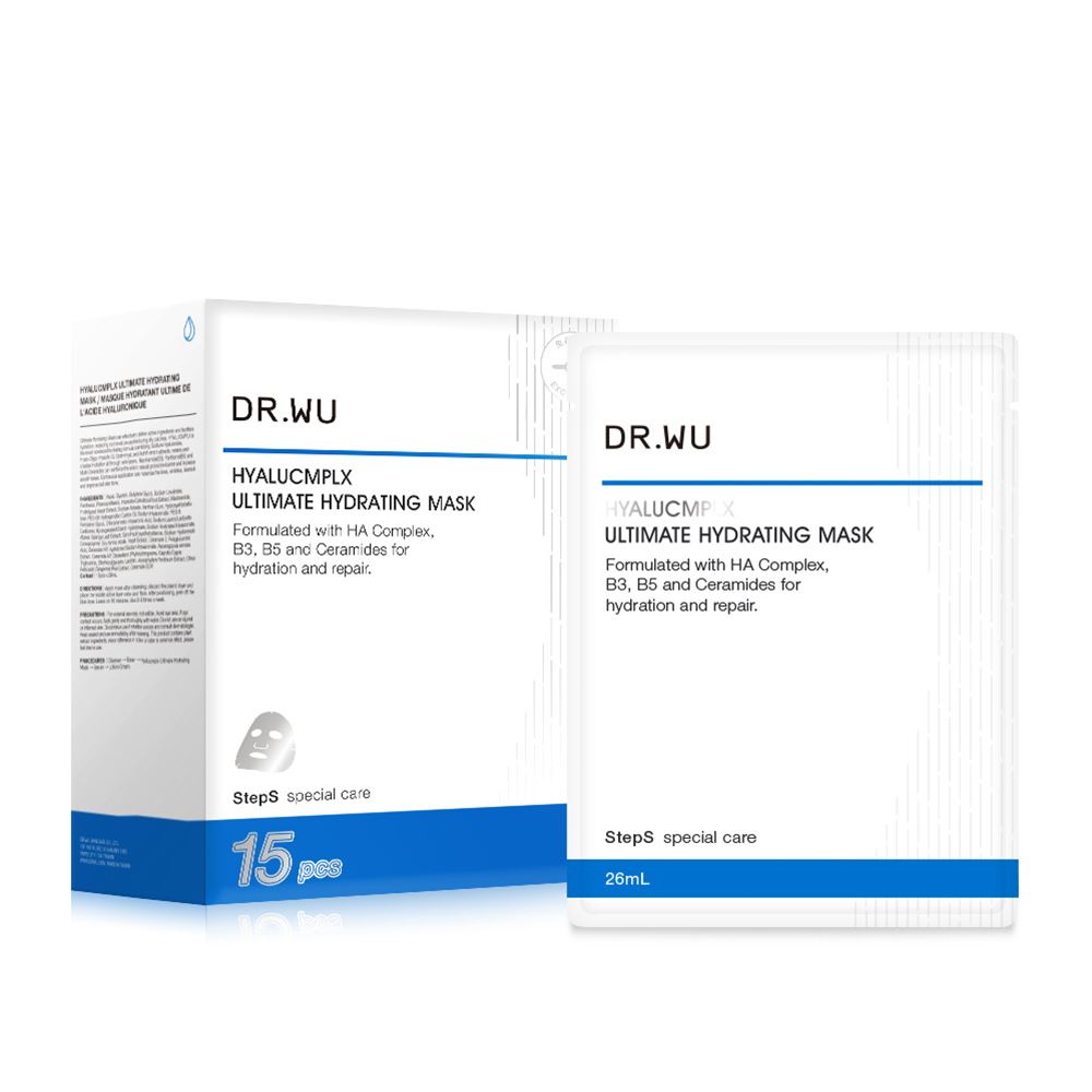 Dr.Wu DR.WU X 昇恆昌免稅獨家｜玻尿酸保濕微導面膜15入組