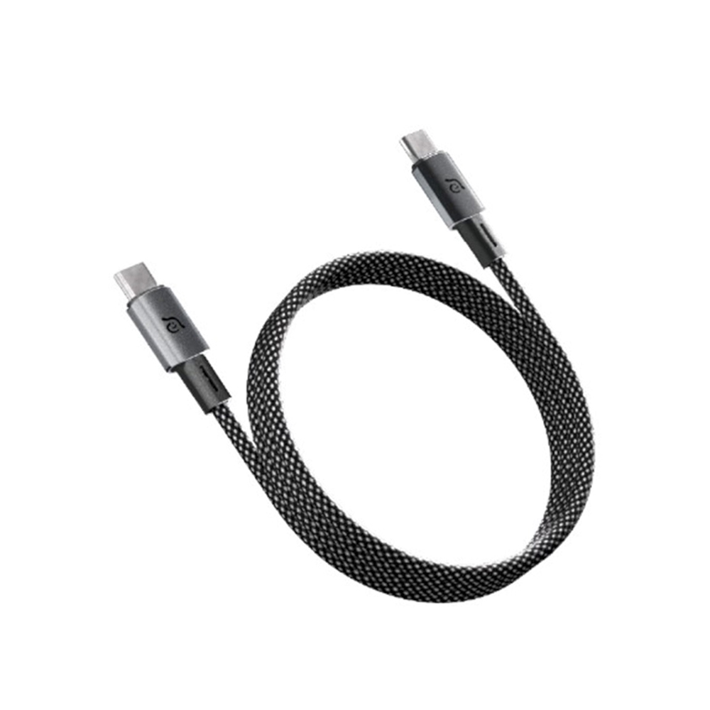 ADAM CASA MS100 USB-C 對USB-C 60W 磁吸充電線 黑