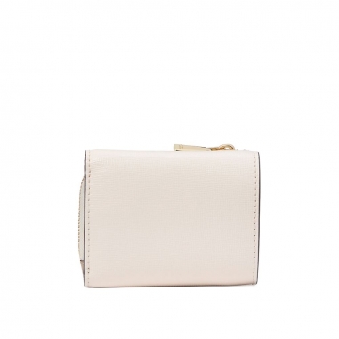 DEVIN COLORBLOCKED SAFFIANO LEATHER MINI TRIFOLD WALLETDEVIN皮夾