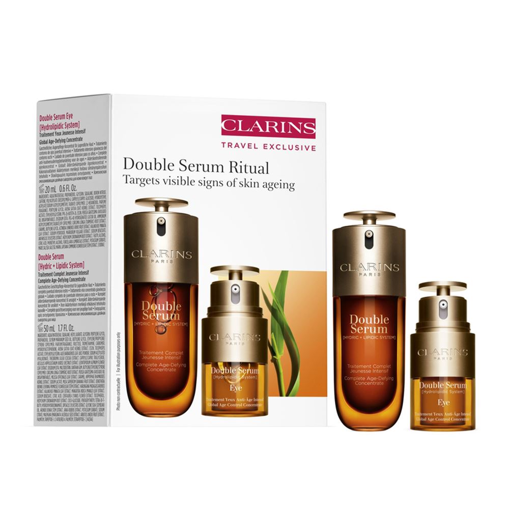 CLARINS 黃金雙激萃眼面套組