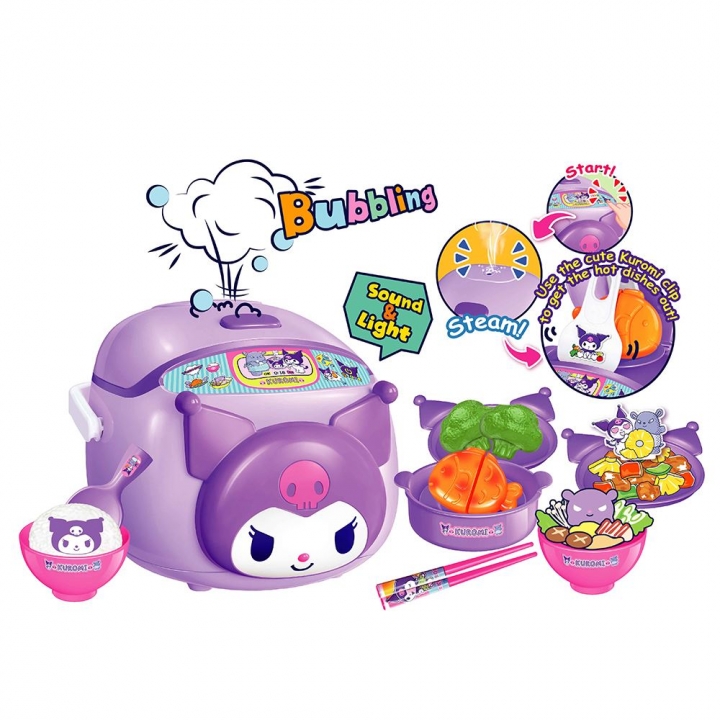 Sanrio 三麗鷗｜酷洛米仿真家家酒蒸氣電鍋玩具組