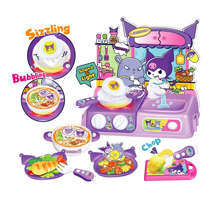 Sanrio 三麗鷗｜酷洛米仿真家家酒聲光爐台廚具組