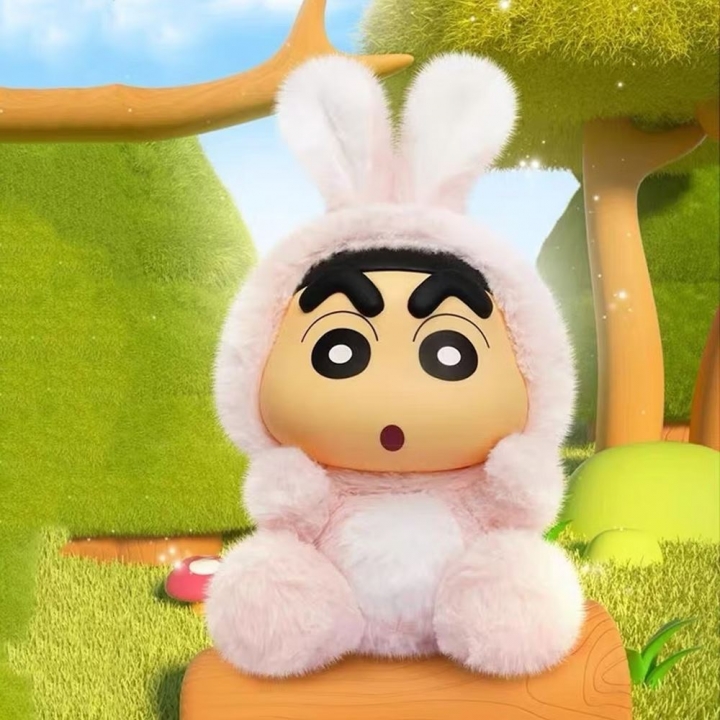 ANIMAL 蠟筆小新動物搪膠毛絨vol.1系列盲盒公仔玩偶 (單入隨機出貨)