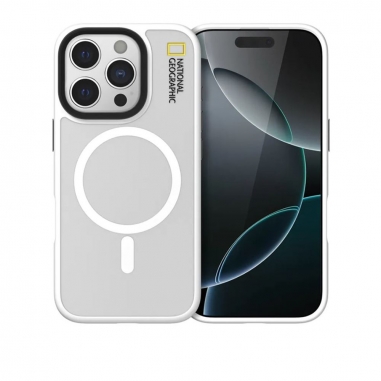 National Geographic國家地理 NatGeo Matte 磁吸霧面保護殼IP16 ProMax-霧白