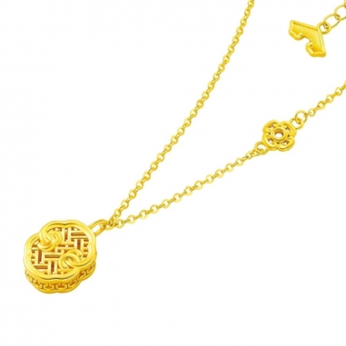 Royal Treasure _Gold Necklace_Ruyi御寶系列_純金項鍊_如意珍玩寶