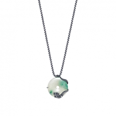 Ever Rich Jewelry昇恆昌珠寶 御寶系列_翡翠項鍊_尊龍寶