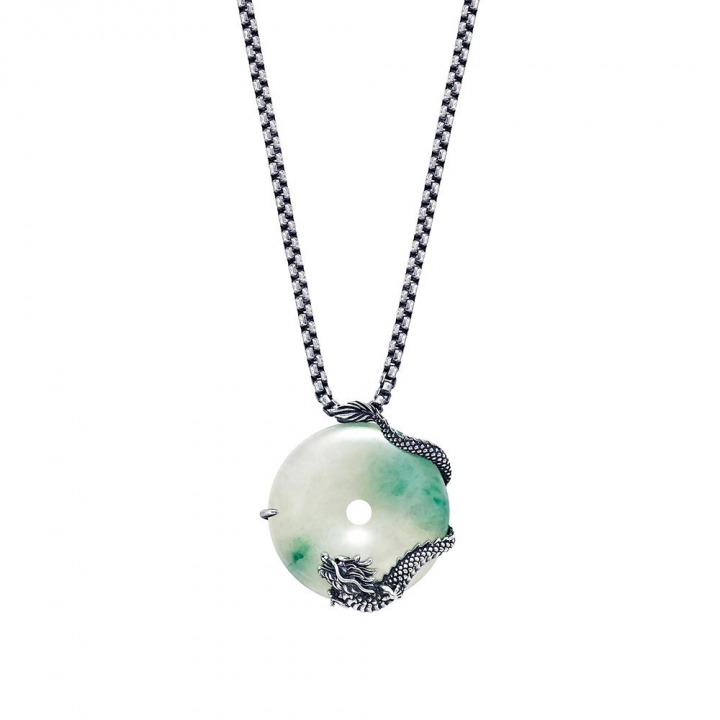 Royal Treasure _Jade Necklace_Dragon御寶系列_翡翠項鍊_尊龍寶