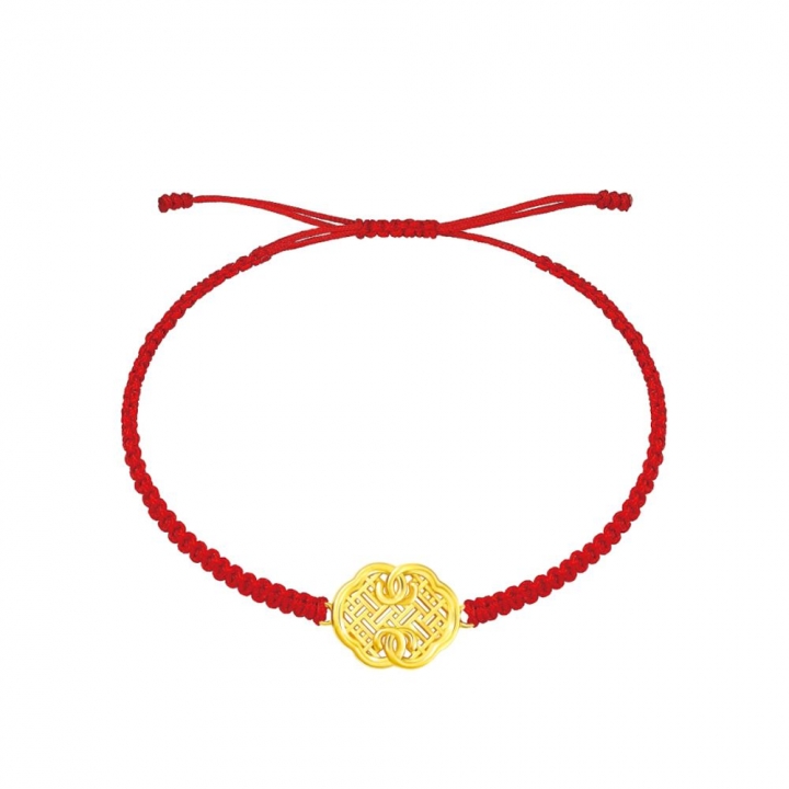 Royal Treasure _Gold Bracelet_Ruyi御寶系列_純金紅繩手鍊_如意珍玩寶