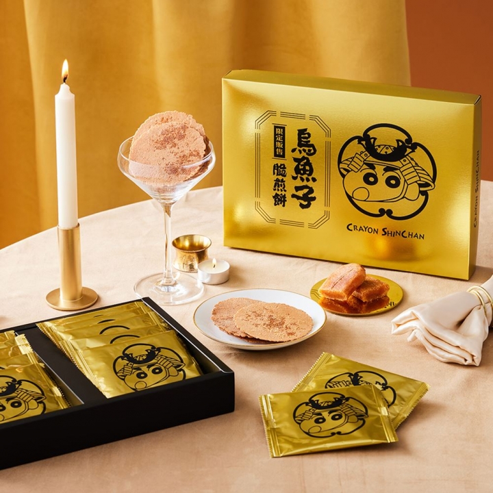 SUNFRIEND MOUTH x 蠟筆小新烏魚子脆煎餅禮盒