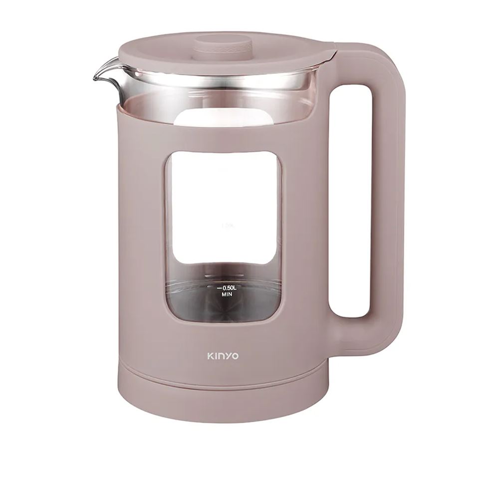 KINYO KINYO｜玻璃溫控快煮壺 (ITHP-190) 奶茶色