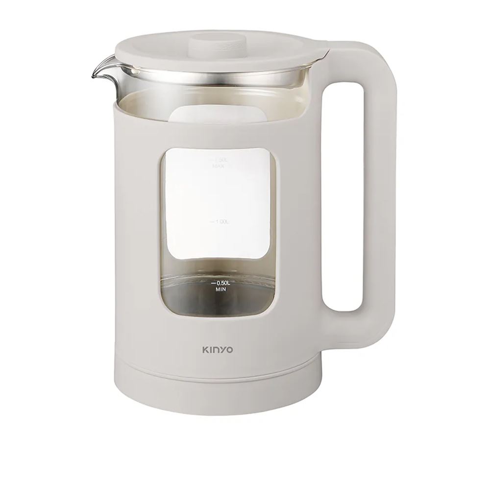KINYO KINYO｜玻璃溫控快煮壺 (ITHP-190) 米色