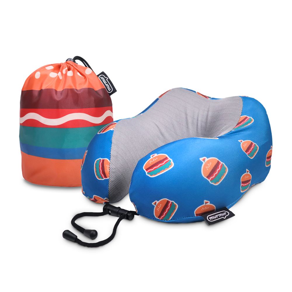 murmur murmur｜山型護頸附收納袋旅行頸枕 漢堡包