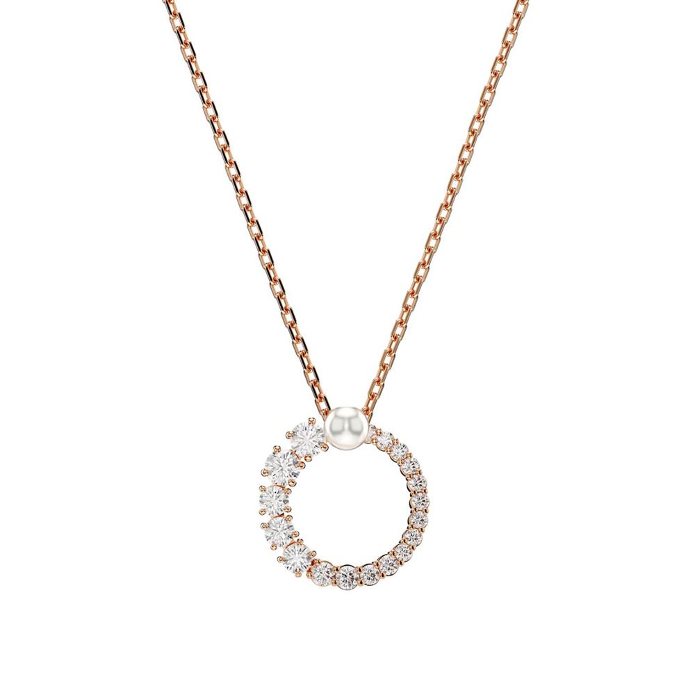 Swarovski Matrix 大小圓晶珍珠墜鍊