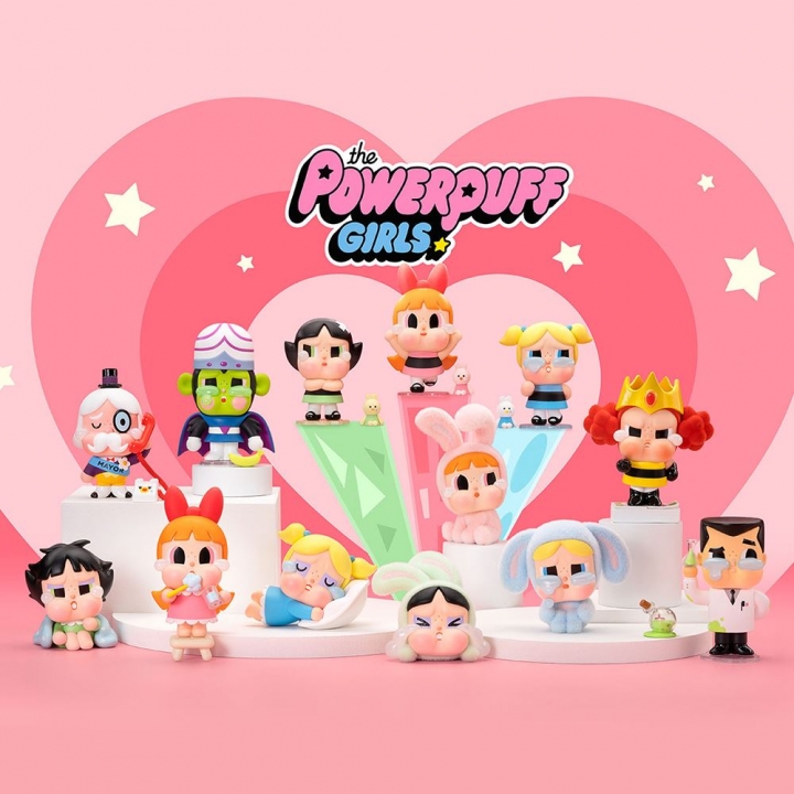 POP MART 泡泡瑪特｜CRYBABY × 飛天小女警系列盲盒手辦公仔盒玩 (單入隨機出貨)