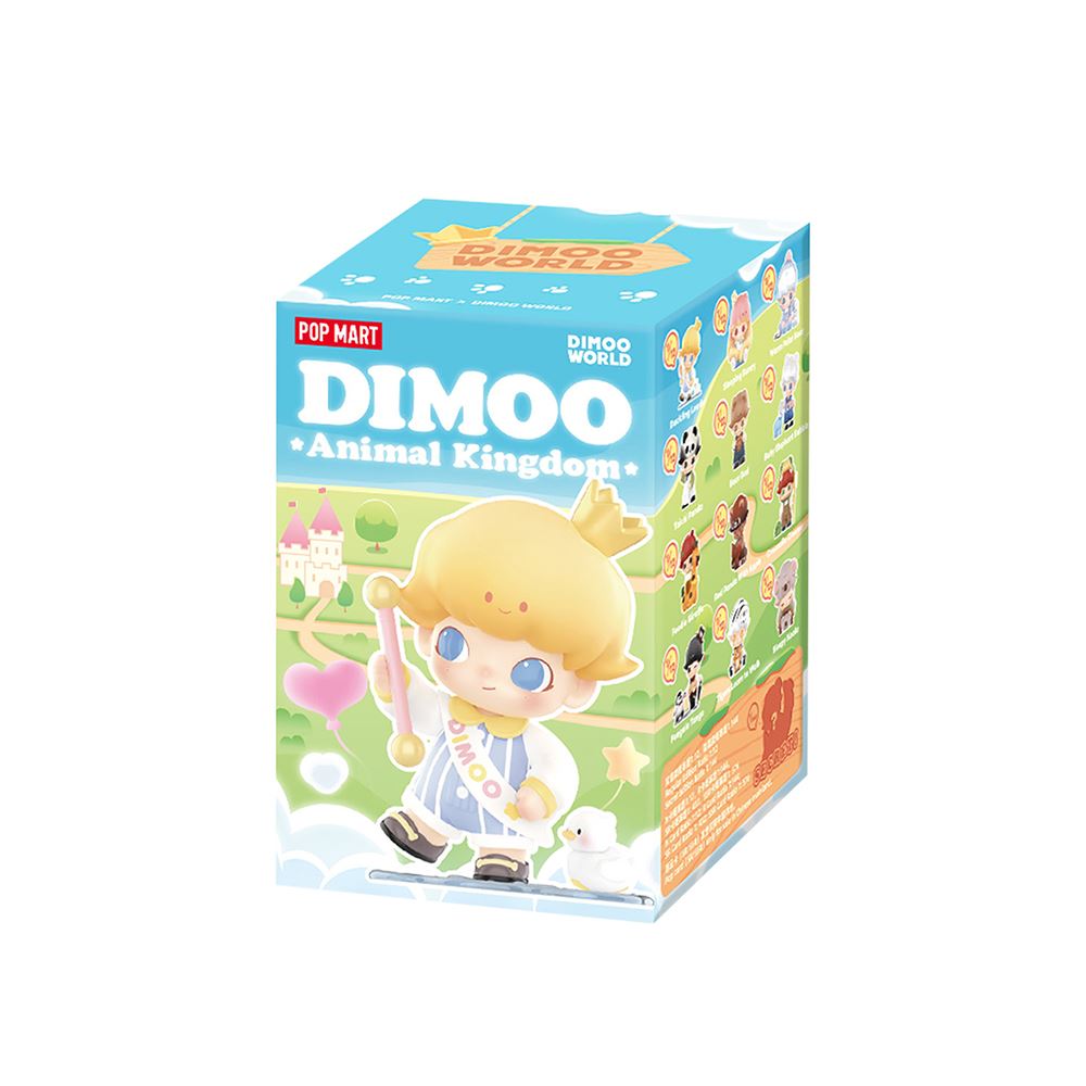 POP MART POPMART 泡泡瑪特｜DIMOO 動物王國系列盲盒手辦公仔盒玩 (單入隨機出貨)