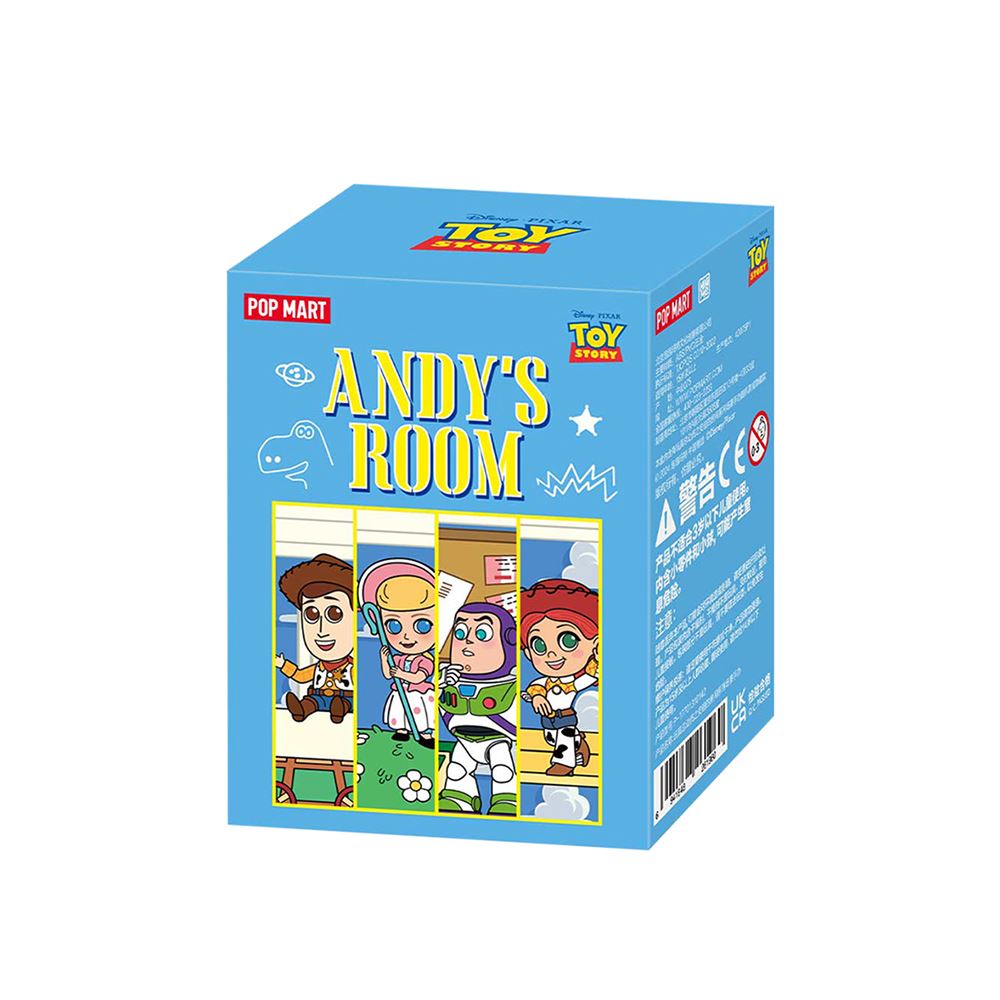 POP MART POPMART 泡泡瑪特｜玩具總動員之安迪的房間系列場景盲盒手辦公仔盒玩 (單入隨機出貨)
