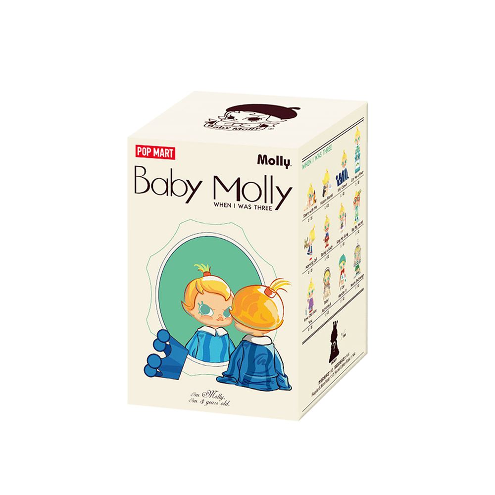 POP MART POPMART 泡泡瑪特｜Baby Molly 當我三歲時系列手辦公仔盒玩 (單入隨機出貨)