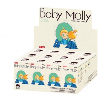 POPMART 泡泡瑪特|Baby Molly 當我三歲時系列手辦公仔盒玩 (單入隨機出貨)