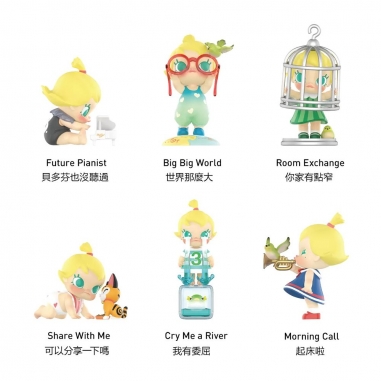 POPMART 泡泡瑪特|Baby Molly 當我三歲時系列手辦公仔盒玩 (單入隨機出貨)