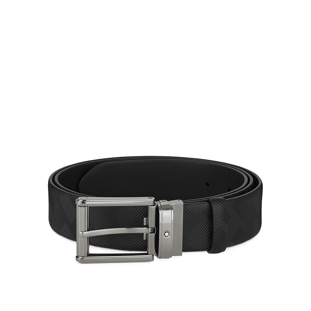 Montblanc 萬寶龍黑色 35 毫米皮帶