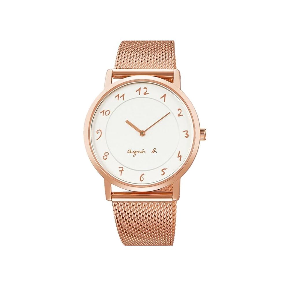 agnes b. MARCELLO!系列石英女錶-VJ20-KYS0K