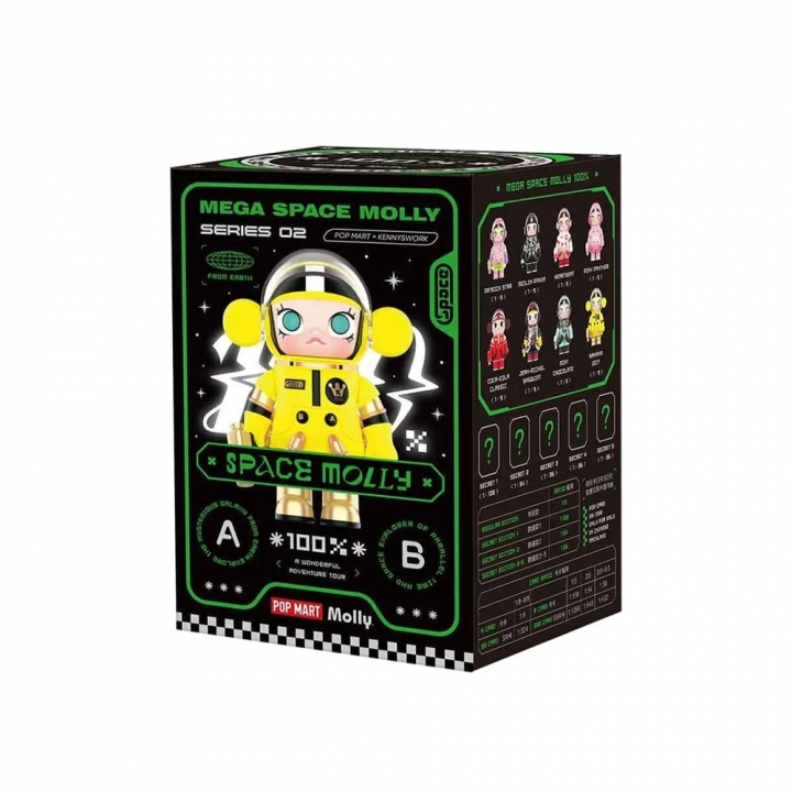 thumbnail interactive-video image 1 of POP MART X Kennyswork Mega Space Molly Series One Action Figure - Open Box Confirmed 1 of 5