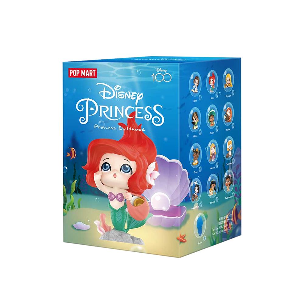 POP MART POPMART 泡泡瑪特｜迪士尼100周年公主小時候系列公仔盒玩 (單入隨機出貨)