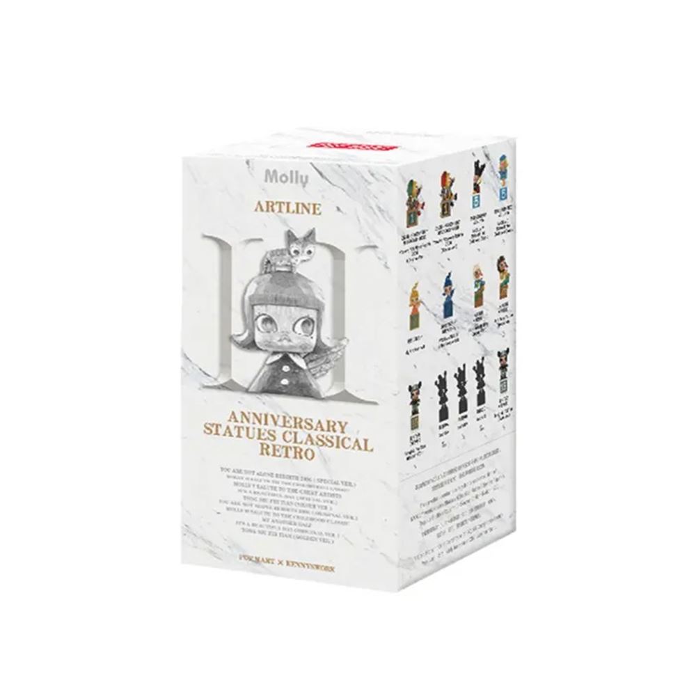 POP MART POPMART 泡泡瑪特｜MOLLY周年雕塑經典回歸2系列手辦盲盒 (單入隨機出貨)