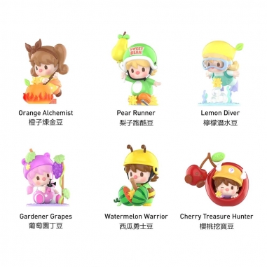 POPMART 泡泡瑪特|小甜豆 水果島冒險系列手辦盲盒 (單入隨機出貨)