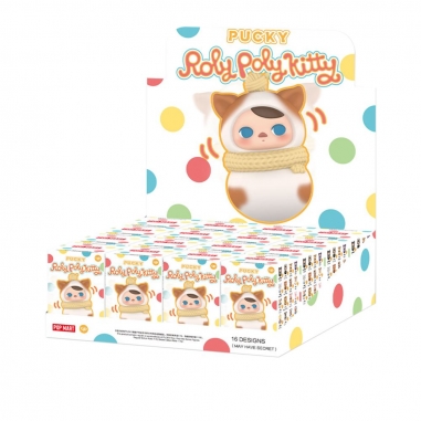 POPMART 泡泡瑪特|PUCKY精靈貓咪不倒翁系列手辦盲盒 (單入隨機出貨)