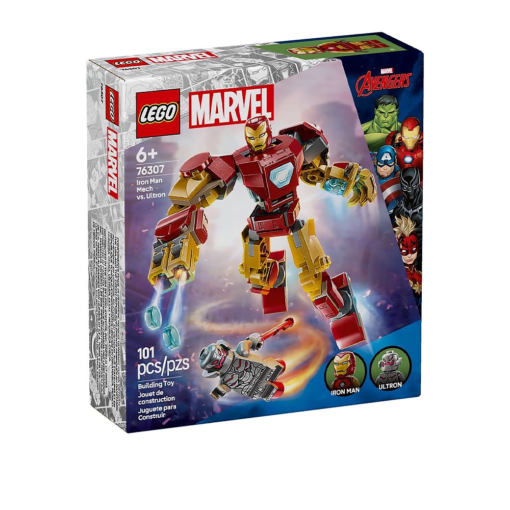 LEGO LEGO 樂高Super Heroes 系列76307鋼鐵人機甲VS奧創