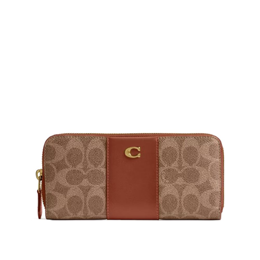 Coach SLIM ACCORDION ZIP皮夾長短夾