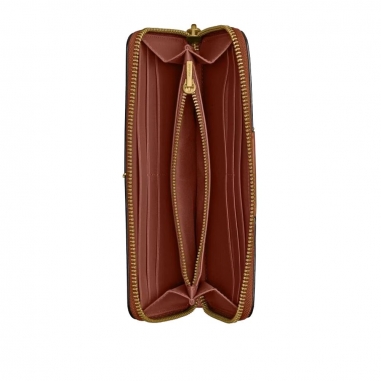 COATED CANVAS SIGNATURE ESSENTIAL SLIM ACCORDION ZIPSLIM ACCORDION ZIP皮夾長短夾