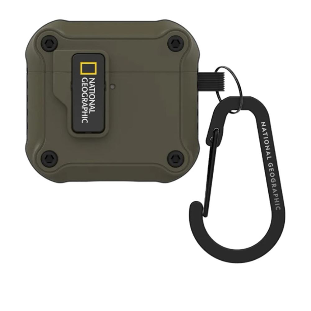 National Geographic NatGeo RuggedBumper AirPods4自動開蓋-卡其