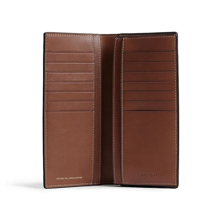 BREAST POCKET WALLET IN NATURAL FULL-GRAIN LEATHERBREAST POCKET皮夾長短夾