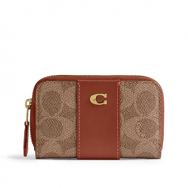 Coach蔻馳(精品) SMALL ZIP AROUND CARD CASE名片夾信用卡夾
