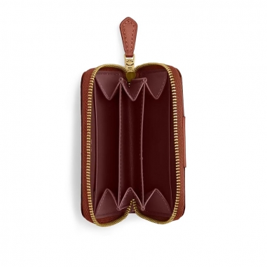 COATED CANVAS SIGNATURE ESSENTIAL SMALL ZIP AROUND CARD CASESMALL ZIP AROUND CARD CASE名片夾信用卡夾