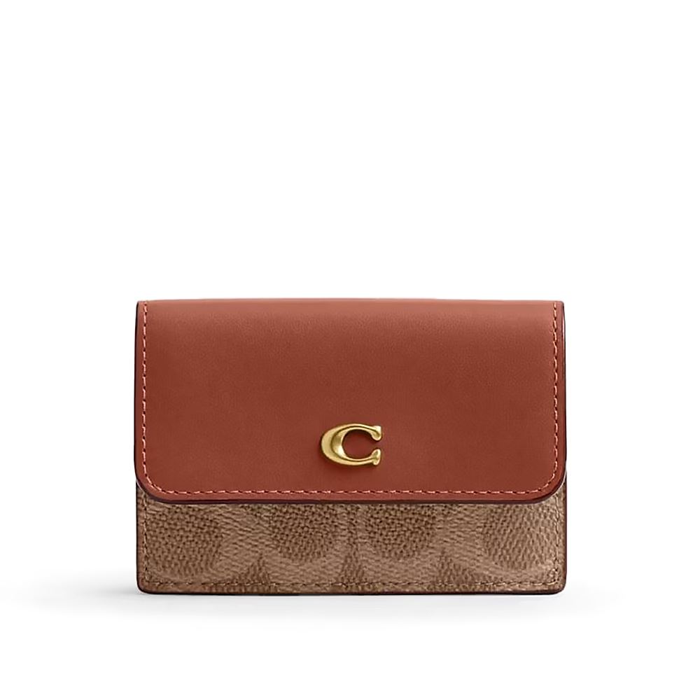 Coach ESSENTIAL MINI TRIFOLD WALLET皮夾長短夾